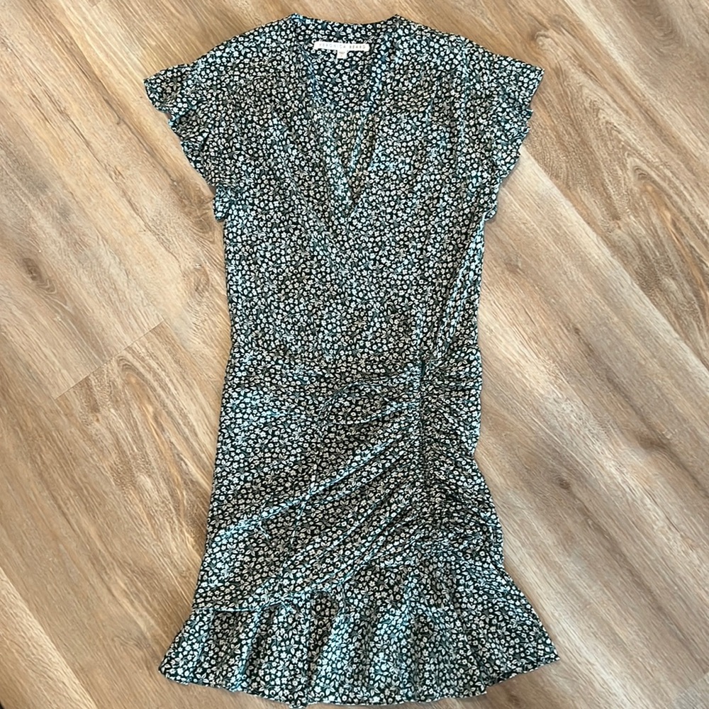 Veronica Beard Marla Ruffle Shirred Dress Size 4